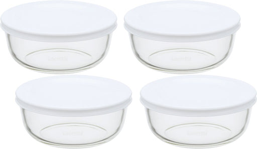 Iwaki Kbc4140-W1 Heat Resistant Glass Rice Bowl Set - 400Ml X 4, White-Kiichin - The #1 Place for Japanese Goods in Your Hand!