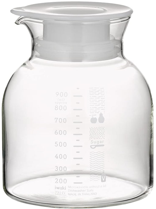Iwaki Japan 1L Heat Resistant Glass Fruit & Vinegar - Premium Quality-Kiichin - The #1 Place for Japanese Goods in Your Hand!