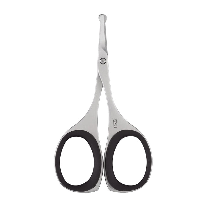 Kai Corp Groom Safety Scissors Nose Hair Silver/Black 1pc-Kiichin - The #1 Place for Japanese Goods in Your Hand!