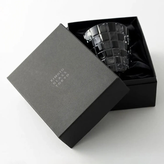 Kimoto Glassware Tokyo Kuroco Edo Kiriko Double Old Fashioned Glass - Authentic Japanese Craftsmanship-Kiichin - The #1 Place for Japanese Goods in Your Hand!