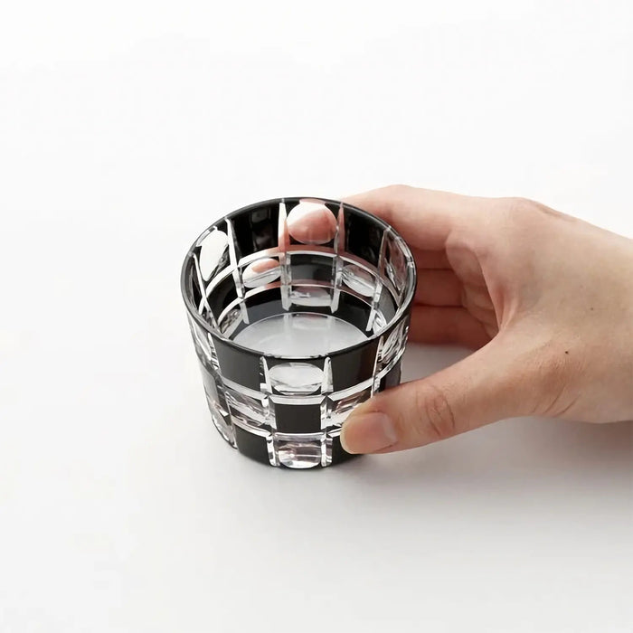 Authentic Kimoto Glassware Tokyo Kuroco Edo Kiriko Sake Cup - Traditional Japanese Craftsmanship-Kiichin - The #1 Place for Japanese Goods in Your Hand!
