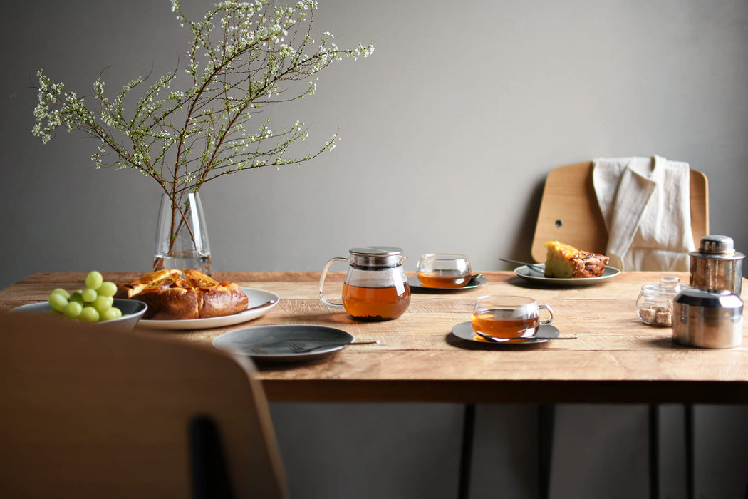 Kinto Unitea 460Ml One-Touch Teapot - Authentic Japanese Design-Kiichin - The #1 Place for Japanese Goods in Your Hand!