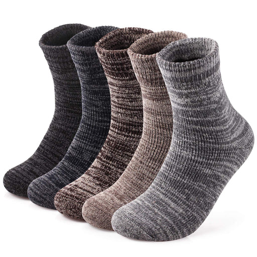 Final Konciwa Men's Winter Socks - 5 Pairs Set, Warm Skiing Cushion, Sweat Absorbent, Antibacterial-Kiichin - The #1 Place for Japanese Goods in Your Hand!