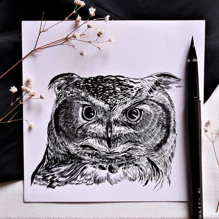 Kuretake DP150-8B Tabletop Brush No. 8 - Japanese Fountain Pen-Kiichin - The #1 Place for Japanese Goods in Your Hand!