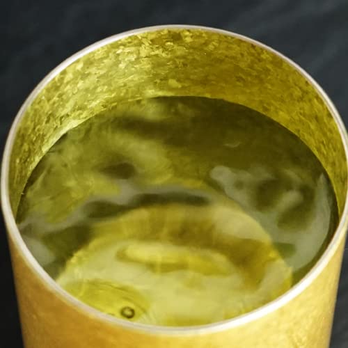 Japanese Laugh Wrinkles Guitan Titanium Sake Cup Pair in Paulownia Box-Kiichin - The #1 Place for Japanese Goods in Your Hand!