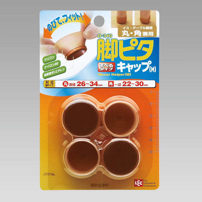 Lec Leg Pita Cap M Φ30Mm - 4-Piece Set, Made in Japan-Kiichin - The #1 Place for Japanese Goods in Your Hand!