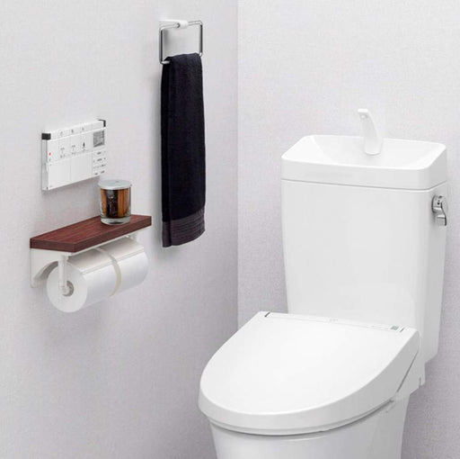 Lixil Inax Double Paper Roller with Shelves - Kurie Pail CF-AA64KU/LP-Kiichin - The #1 Place for Japanese Goods in Your Hand!