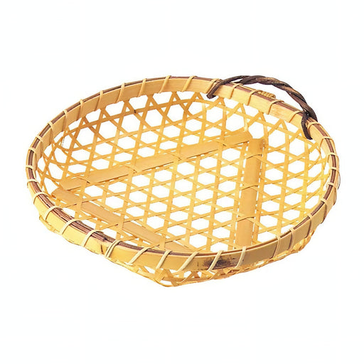 Manyo 19cm Bamboo Serving Basket - Versatile and Stylish Kitchen Essential-Kiichin - The #1 Place for Japanese Goods in Your Hand!