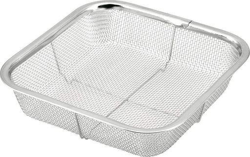 Minex 18cm Stainless Steel Square Mesh Colander - Efficient Kitchen Strainer-Kiichin - The #1 Place for Japanese Goods in Your Hand!