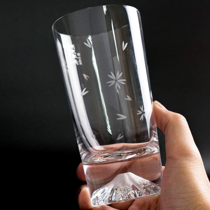 Tajima Glass Sakura Fuji Tumbler Set - Japanese Sake Beer Glasses for Father's Day, Mother's Day, 60th Birthday, Overseas Souvenir-Kiichin - The #1 Place for Japanese Goods in Your Hand!