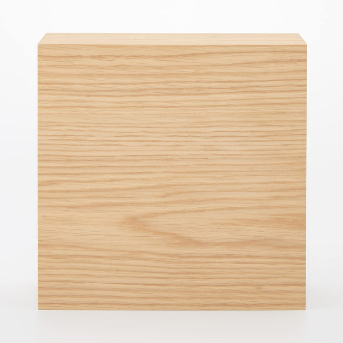 Mujirushi Ryohin Japan Wooden Collection Stand with Sliding Door - 25.2x8.4x25.2cm-Kiichin - The #1 Place for Japanese Goods in Your Hand!