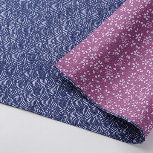 Musubi Reversible Furoshiki 90 Shark Tetsu/Rose - Japanese Wrap-Kiichin - The #1 Place for Japanese Goods in Your Hand!