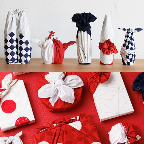Musubi 70Cm Cotton Furoshiki Hare Cloth - Red Japanese Wrap-Kiichin - The #1 Place for Japanese Goods in Your Hand!