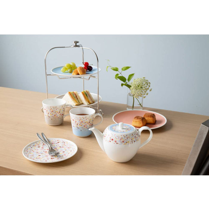 Narumi Japan Pot Portulaca Blue 660Cc - Microwave & Dishwasher Safe-Kiichin - The #1 Place for Japanese Goods in Your Hand!