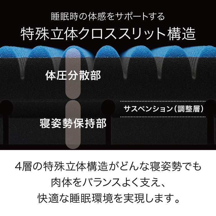 Nishikawa Japan Air Si Semi-Single King Size Mattress | Advanced Cushioning-Kiichin - The #1 Place for Japanese Goods in Your Hand!