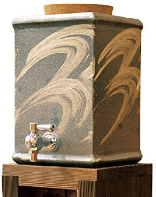 Nishiyama Shigaraki Ware Corner Shochu Server - Modern Design-Kiichin - The #1 Place for Japanese Goods in Your Hand!