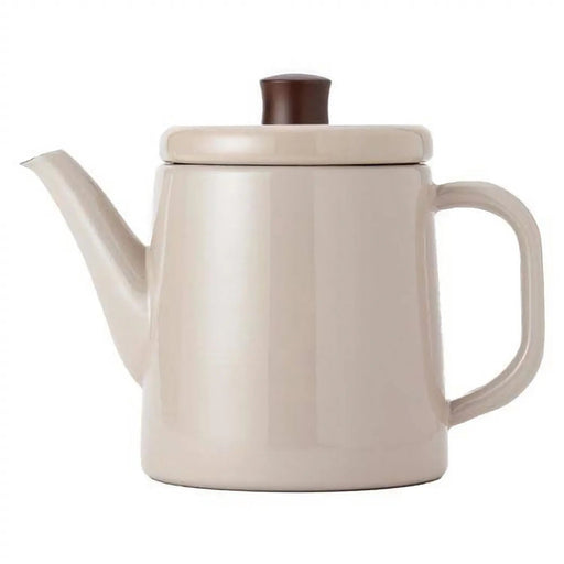 Noda Horo Enamel Kettle 1.5L Beige - Stylish and Functional Kitchen Essential-Kiichin - The #1 Place for Japanese Goods in Your Hand!