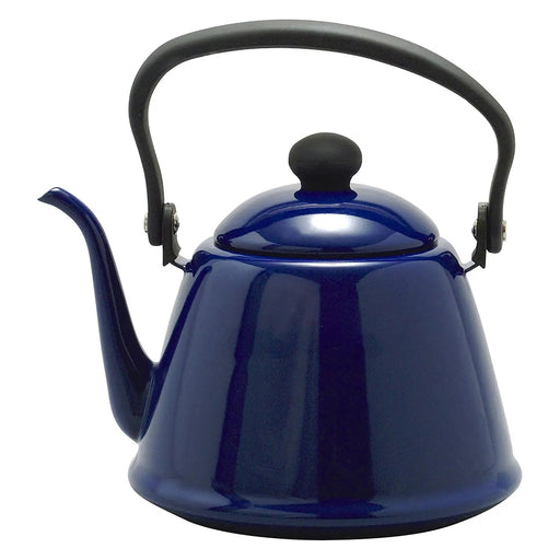 Noda Horo Japan Enamelware 2L Navy Induction Pour Over Kettle-Kiichin - The #1 Place for Japanese Goods in Your Hand!