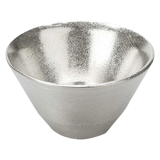 Hand-Crafted Sakazuki Cold Sake Cup - 45ml Silver by Nousaku-Kiichin - The #1 Place for Japanese Goods in Your Hand!