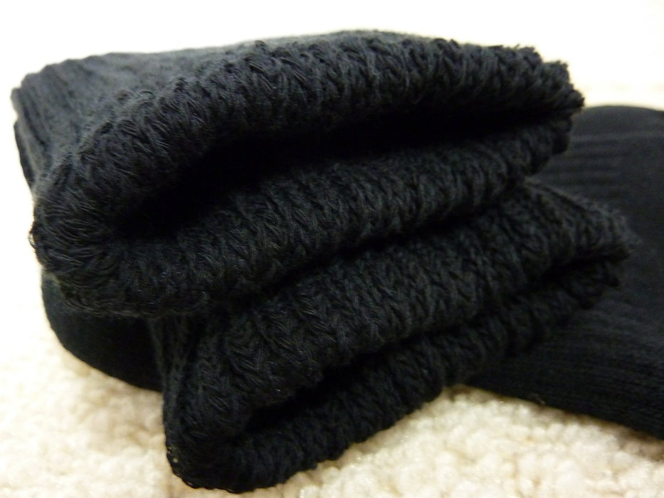 Olive Sara Men's Black Fluffy Thick Socks - Made In Japan-Kiichin - The #1 Place for Japanese Goods in Your Hand!