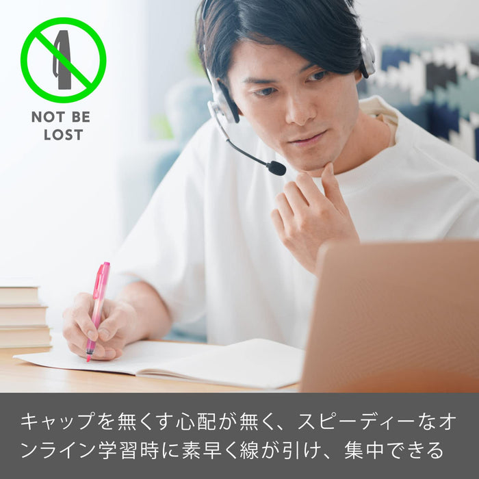 Pentel SSXNS15-5 5 Color Set Retractable Highlighters from Japan-Kiichin - The #1 Place for Japanese Goods in Your Hand!