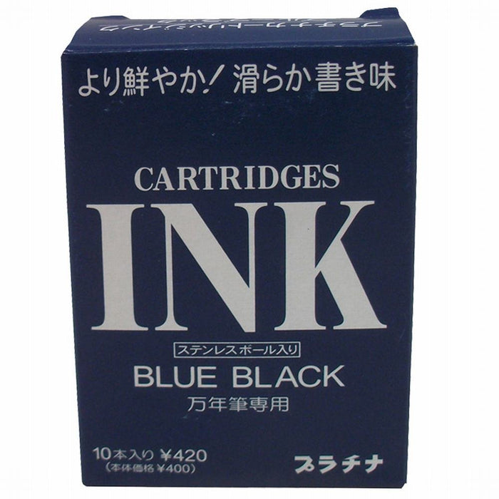 Platinum Fountain Pen Ink - Japan Blue Black, 10 Cartridges-Kiichin - The #1 Place for Japanese Goods in Your Hand!