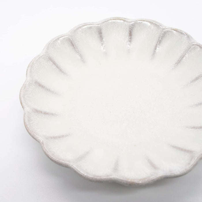Hana Plate Dish Seto Ware Aito Japan 9cm Ginkaku-Kiichin - The #1 Place for Japanese Goods in Your Hand!