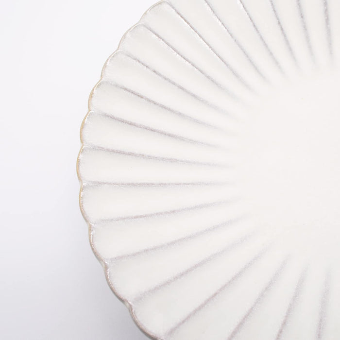 Hana Plate Seto Ware 23cm Ginkaku Aito Japan-Kiichin - The #1 Place for Japanese Goods in Your Hand!
