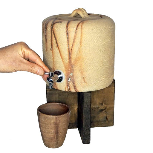 Japanese Pottery Shochu Server by Tetsuo Ogawa | Respect for the Aged Day Gift | Handwritten Message Compatible | 3000ml Capacity-Kiichin - The #1 Place for Japanese Goods in Your Hand!