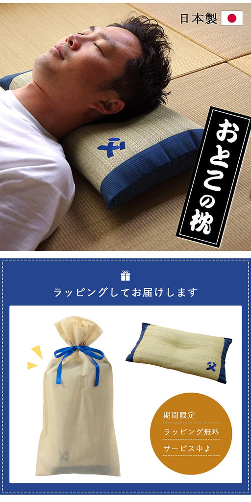 Ikehiko Corp Japan Rush Memory Foam Pillow - Men's Comfort in Compact Size-Kiichin - The #1 Place for Japanese Goods in Your Hand!
