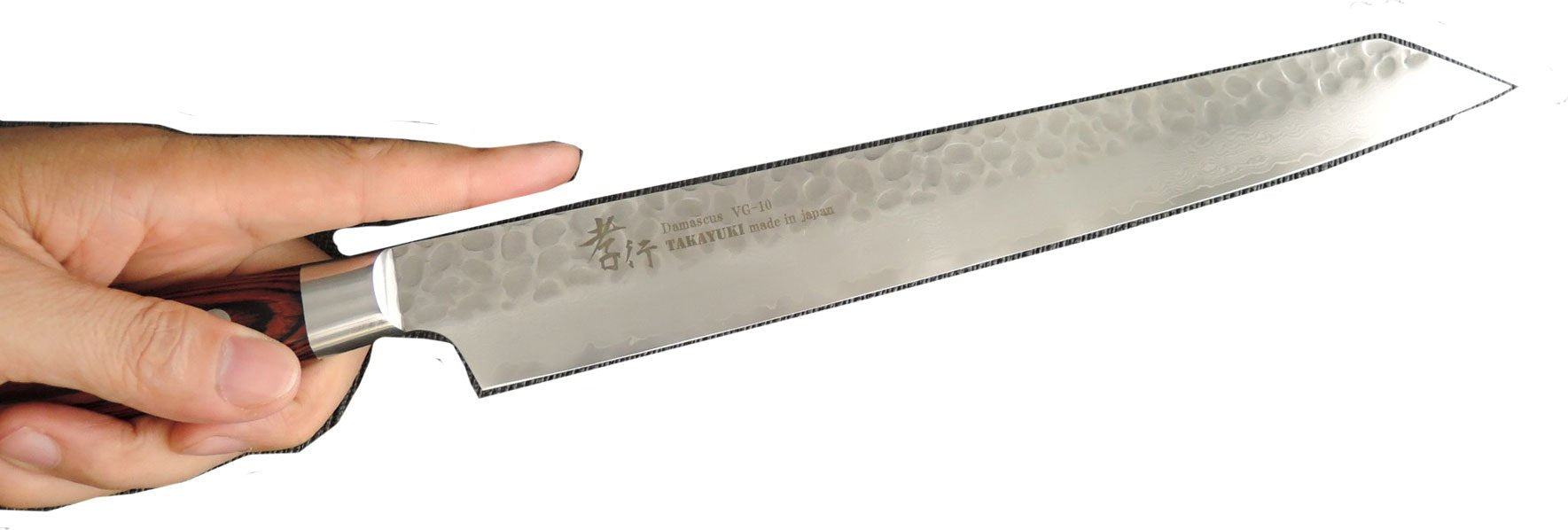 Sakai Takayuki Hammered Damascus 33 Layer Vg-10 270mm Kiritsuke Kengata Sashimi-Kiichin - The #1 Place for Japanese Goods in Your Hand!