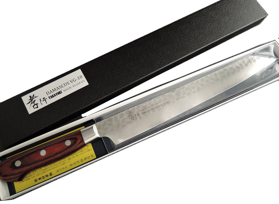 Sakai Takayuki Hammered Damascus 33 Layer Vg-10 270mm Kiritsuke Kengata Sashimi-Kiichin - The #1 Place for Japanese Goods in Your Hand!