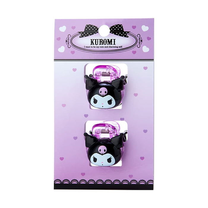 Japan's Exclusive Sanrio Kuromi Hair Clip Set - Clear Mini Clips-Kiichin - The #1 Place for Japanese Goods in Your Hand!