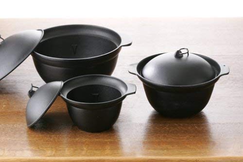 Seieido Nambu Rice Pot - 3 Cups, Japan, 130mm Bottom Diam, 175mm Inner Dim, 80mm Depth-Kiichin - The #1 Place for Japanese Goods in Your Hand!