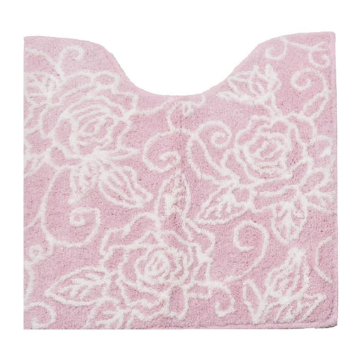 Senko Japan Clear Rose Toilet Mat - 60X60Cm - Light Pink - 87838-Kiichin - The #1 Place for Japanese Goods in Your Hand!