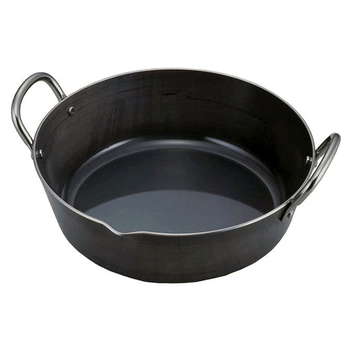 Shimomura Kihan 24672 Tsubamesanjo Tempura Pot 2.8L - Iron IH Compatible-Kiichin - The #1 Place for Japanese Goods in Your Hand!