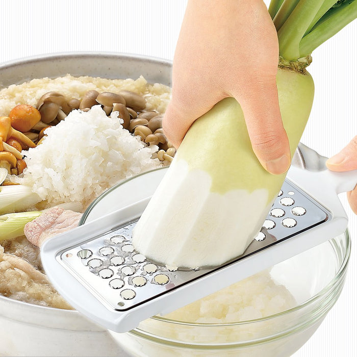 Shimomura Kougyou Japan Fv-605 Stainless Grater - Dishwasher Safe-Kiichin - The #1 Place for Japanese Goods in Your Hand!