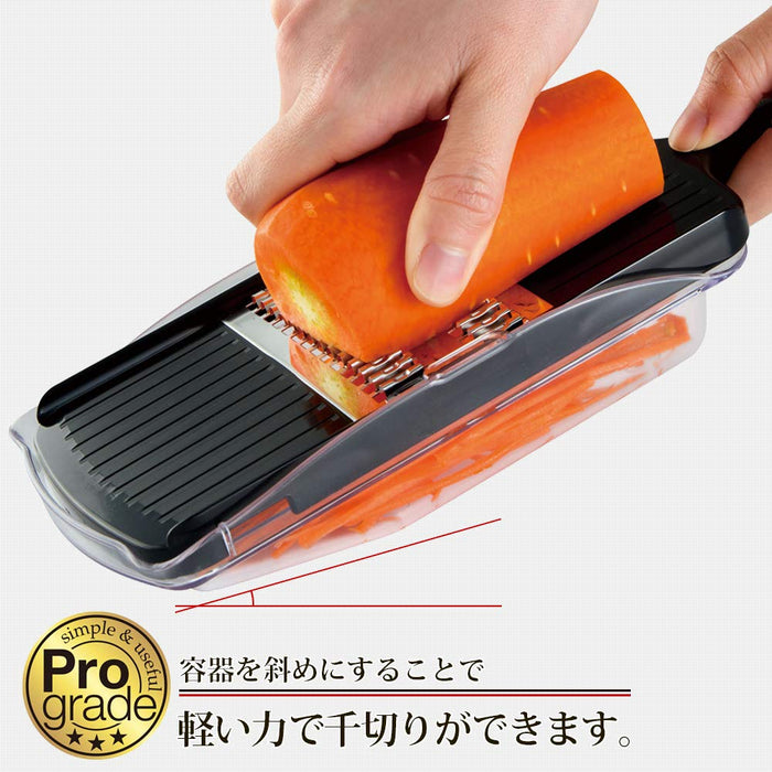 Shimomura Kougyou Japan Pro Julienne Cutter PG-611 Niigata Tsubamesanjo Black-Kiichin - The #1 Place for Japanese Goods in Your Hand!