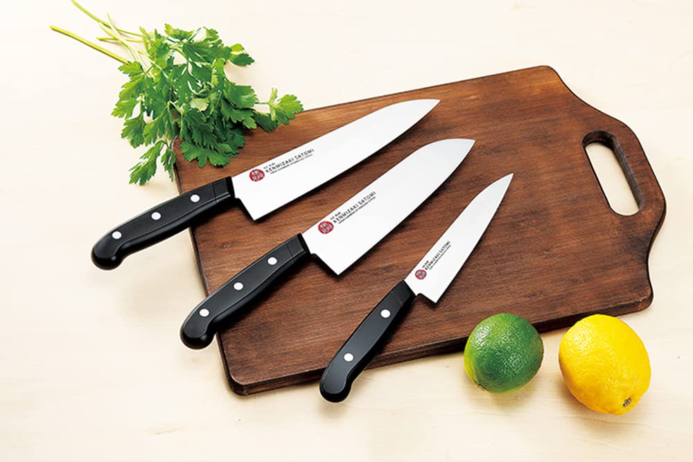 Shimomura Kogyo KZ-BJB3A 3pc Knife Set - Santoku 165mm Gyuto 180mm Petty 125mm - Made in Niigata Tsubame-Sanjo Japan-Kiichin - The #1 Place for Japanese Goods in Your Hand!