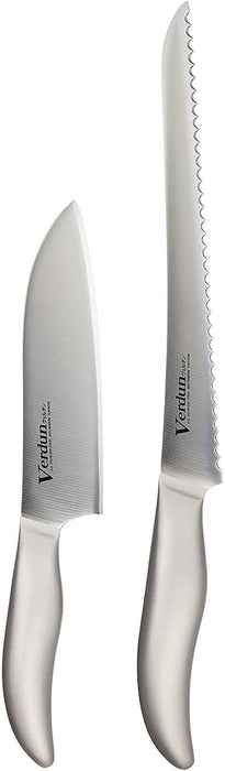 Shimomura Kogyo OVD-40 Santoku & Bread Knife Set (145/225mm Molybdenum Vanadium Steel Japan Made Dishwasher Safe)-Kiichin - The #1 Place for Japanese Goods in Your Hand!