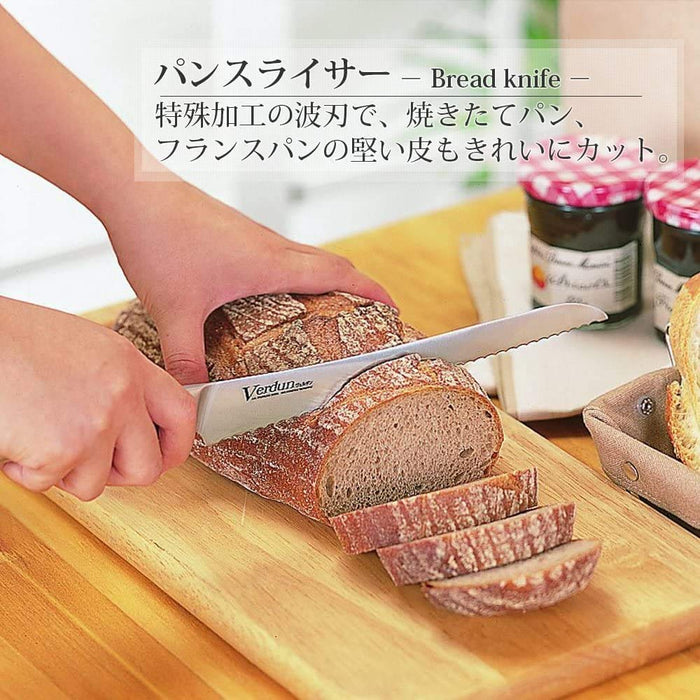 Shimomura Kougyou OVD-17 225mm Bread Slicer Molybdenum Vanadium Steel Dishwasher Safe-Kiichin - The #1 Place for Japanese Goods in Your Hand!