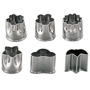 Shimotori Stainless Steel Flower Cookie Cutters - Small Set of 6-Kiichin - The #1 Place for Japanese Goods in Your Hand!