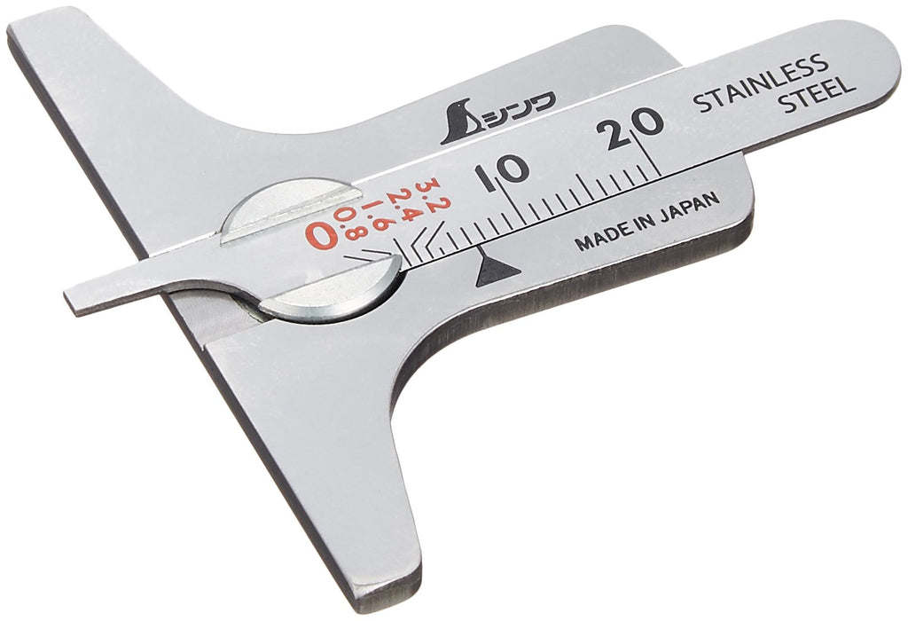Shinwa Measurement Japan Mini Deps 19300 Tire Tread Gauge-Kiichin - The #1 Place for Japanese Goods in Your Hand!