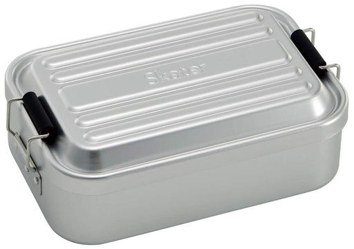 Skater AFT6B Bento Box Silver 600ml 172x108x56mm Single Tier Dome Shape-Kiichin - The #1 Place for Japanese Goods in Your Hand!