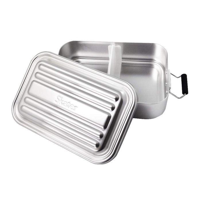 Skater AFT6B Bento Box Silver 600ml 172x108x56mm Single Tier Dome Shape-Kiichin - The #1 Place for Japanese Goods in Your Hand!