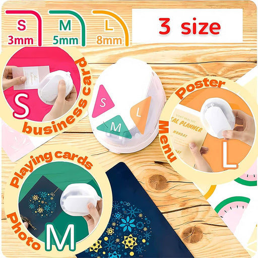 Sun-Star Japan Kadomaru Pro Neo White Corner Cutter - Efficient and Versatile Tool-Kiichin - The #1 Place for Japanese Goods in Your Hand!