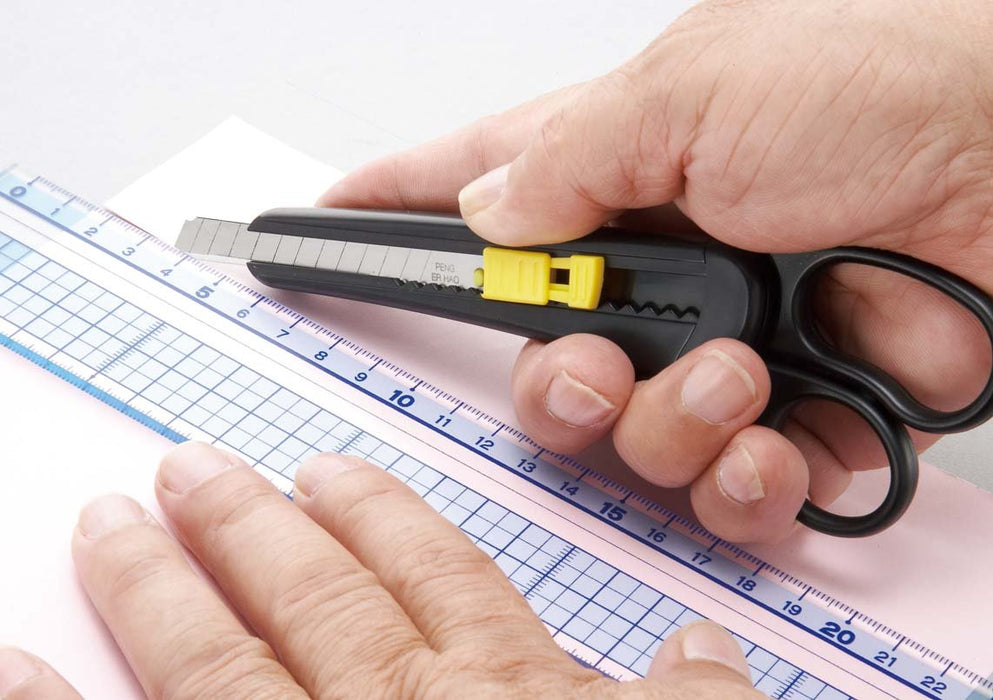 Sun-Star Stationery Scissors & Cutter - Black | S3725030-Kiichin - The #1 Place for Japanese Goods in Your Hand!
