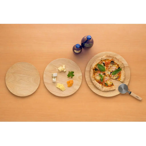 Swanson 25cm Rubberwood Pizza Serving Plate-Kiichin - The #1 Place for Japanese Goods in Your Hand!