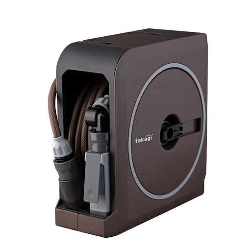 Takagi Nano Next 15M Brown Hose Reel - Stylish and Reliable-Kiichin - The #1 Place for Japanese Goods in Your Hand!