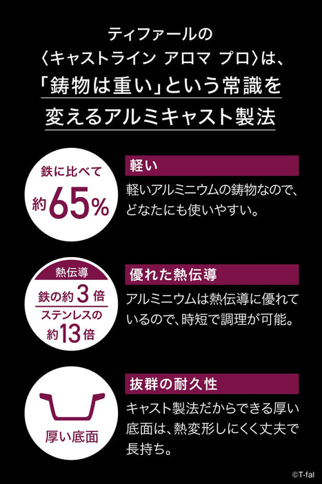 T-Fal Castline Aroma Pro Rice Pot - Non-Sticking Japan Black E25195-Kiichin - The #1 Place for Japanese Goods in Your Hand!